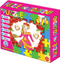 Picture of Beautiful Princess (Puzzle Assembly and Coloring) for Kids